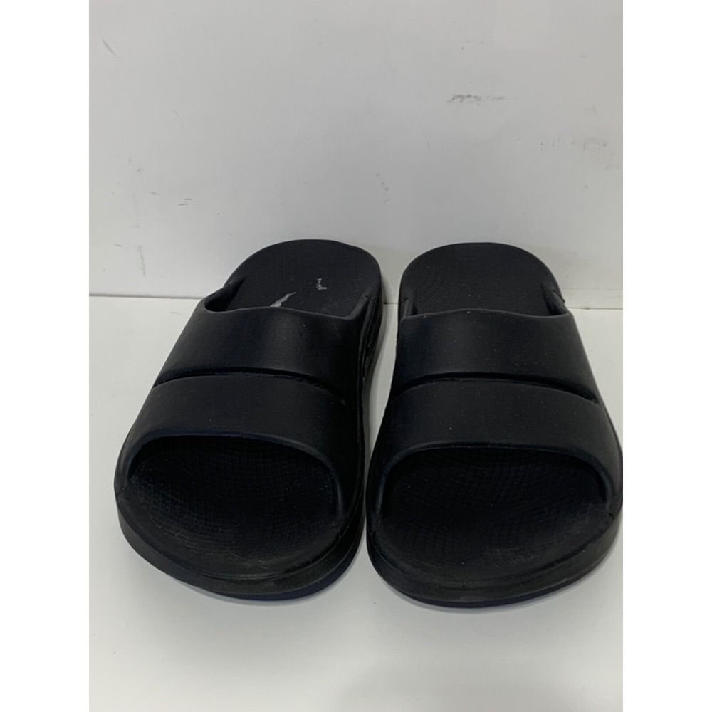 Oofos Size Men Size 9 Women Size 11 Black Sports Recovery Slides - Picture 2 of 5